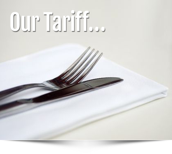 our tariffs